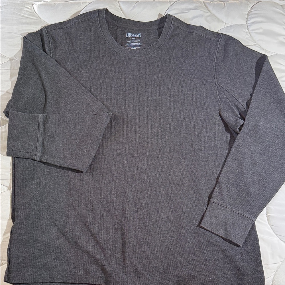 Duluth Trading Co Charcoal Long Sleeve thermal Tee and pant set